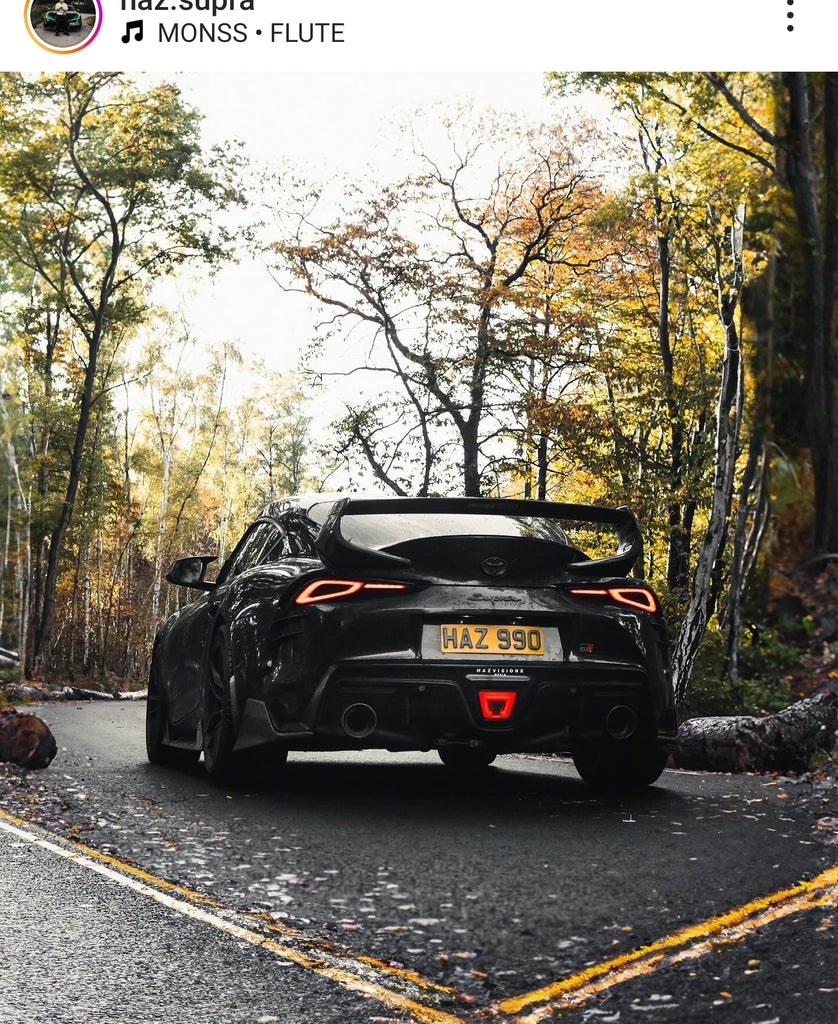 Toyota Supra GR with some short 4D gel plates