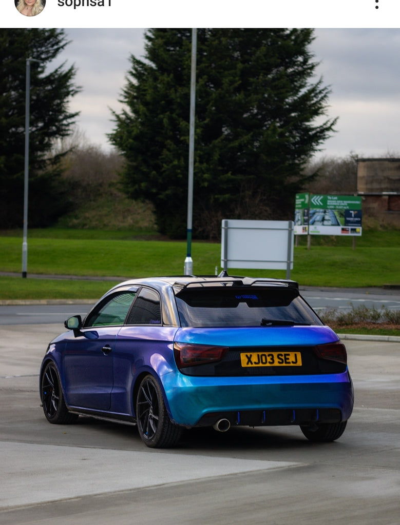 Audi A1 with some legal 4D plates