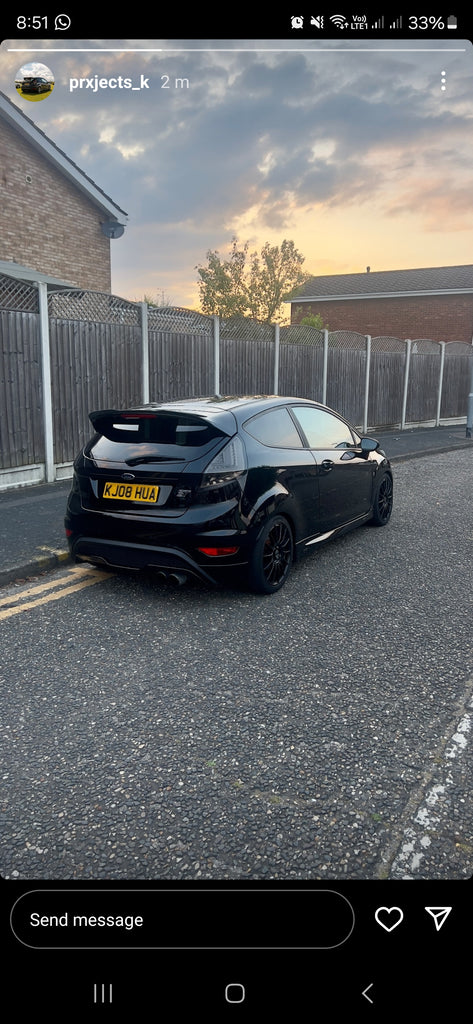 Ford Fiesta ST with some short 3D gel plates