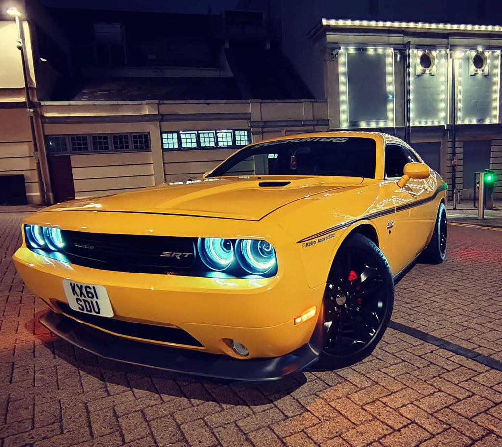 Dodge Challenger Yellow Jacket with some Import 3D gel plates