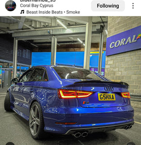 Audi S3 with some 3D gel plates