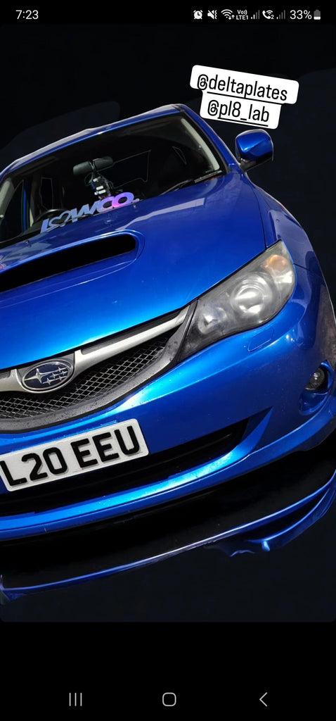 Subaru STi with some 4D plates