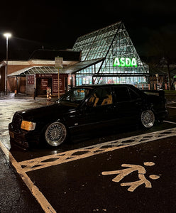 Mercedes 190e with some tinted 3D gel plates