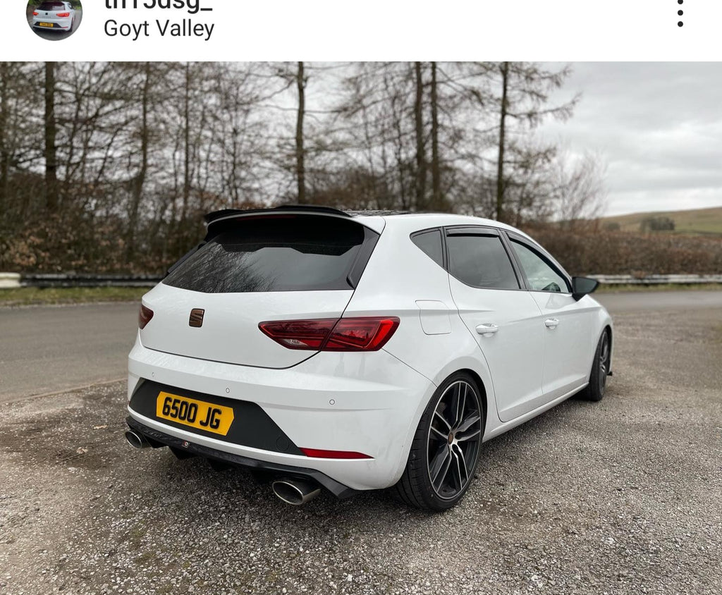 Seat Cupra with some hex shaped 4D plates