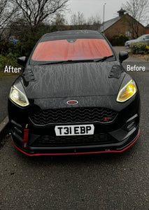 Ford Fiesta ST with some hex shaped 4D plates