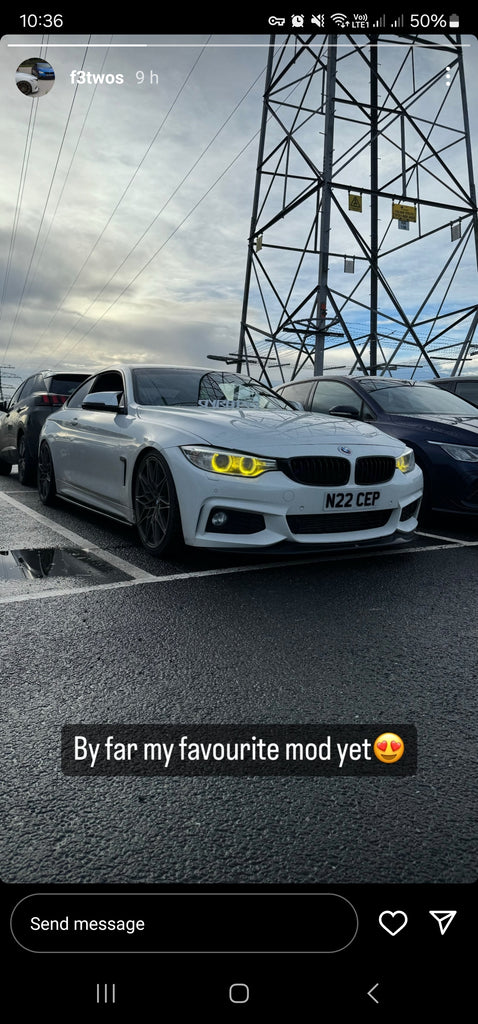 BMW 4 Series F32 with some short 3D gel plates