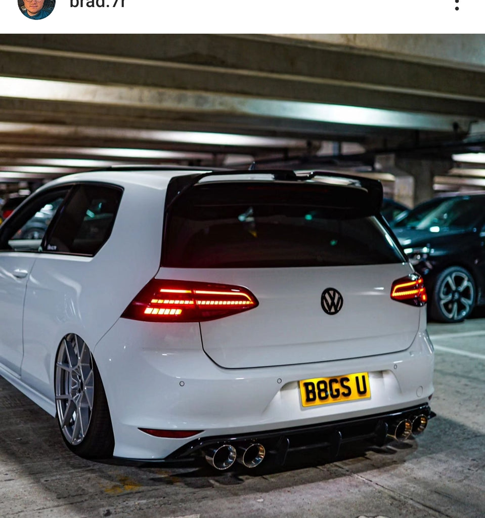 VW Golf R with some short 4D plates