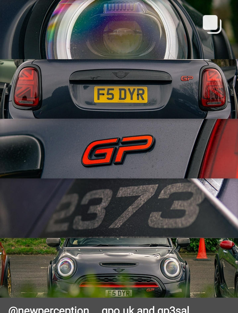 Mini Cooper GP with some short printed plates