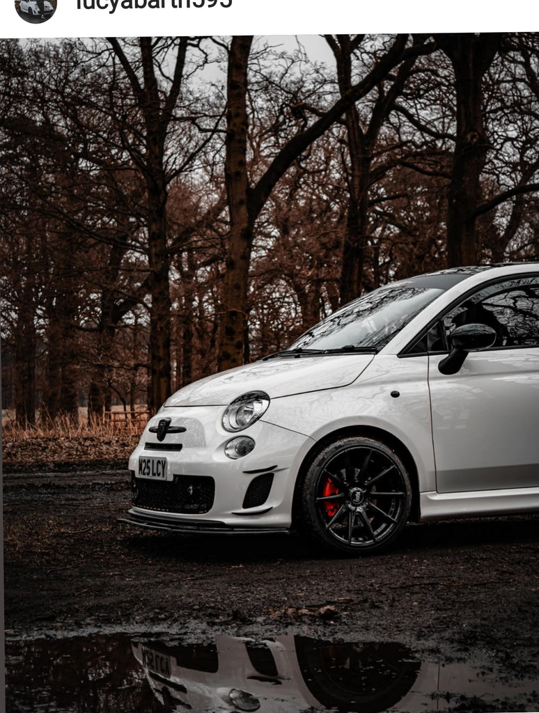 Fiat Abarth 595 with some legal 3D gel plates