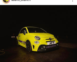 Fiar Abarth 595 with some legal 3D gel plates