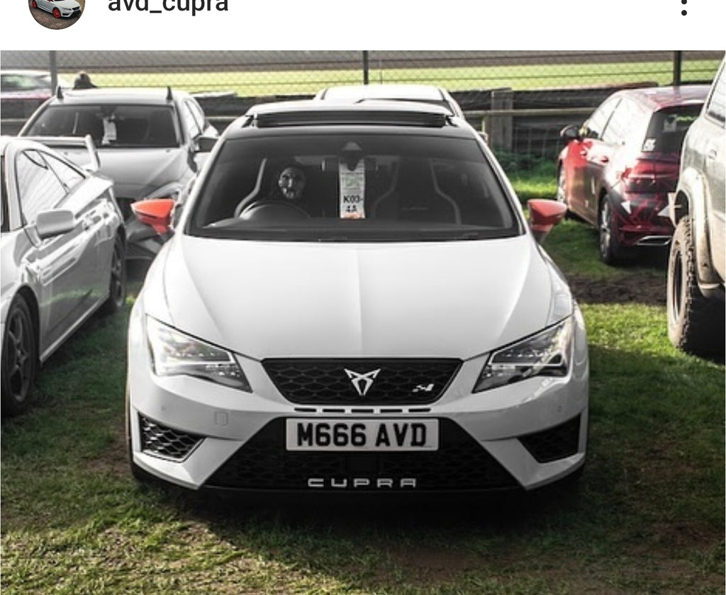 Seat Cupra with some 4D gel plates