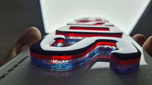 Special Edition - Union Jack themed 4D Neon plates