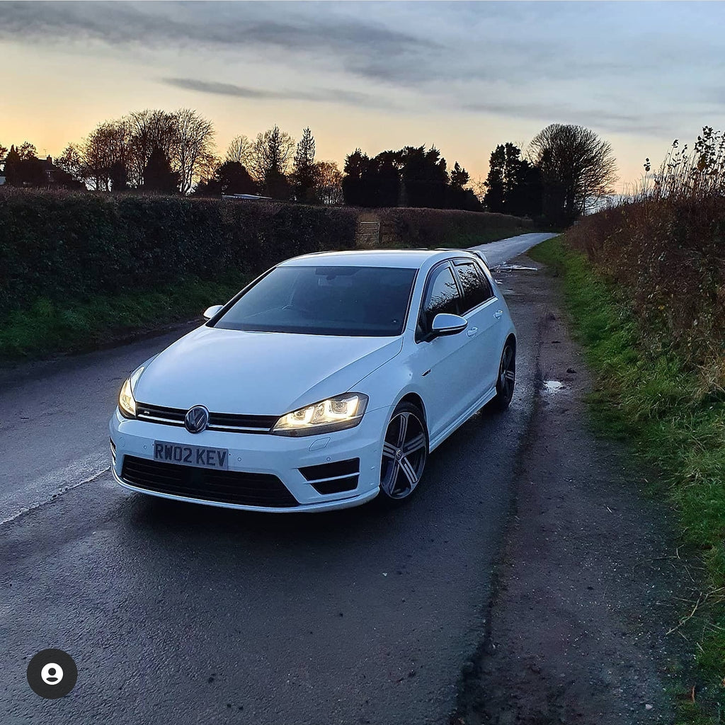 Golf 7R with tinted gel plates