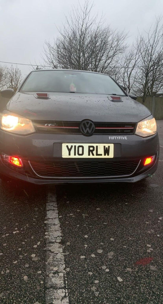 Polo GTI with some neon red 4D plates