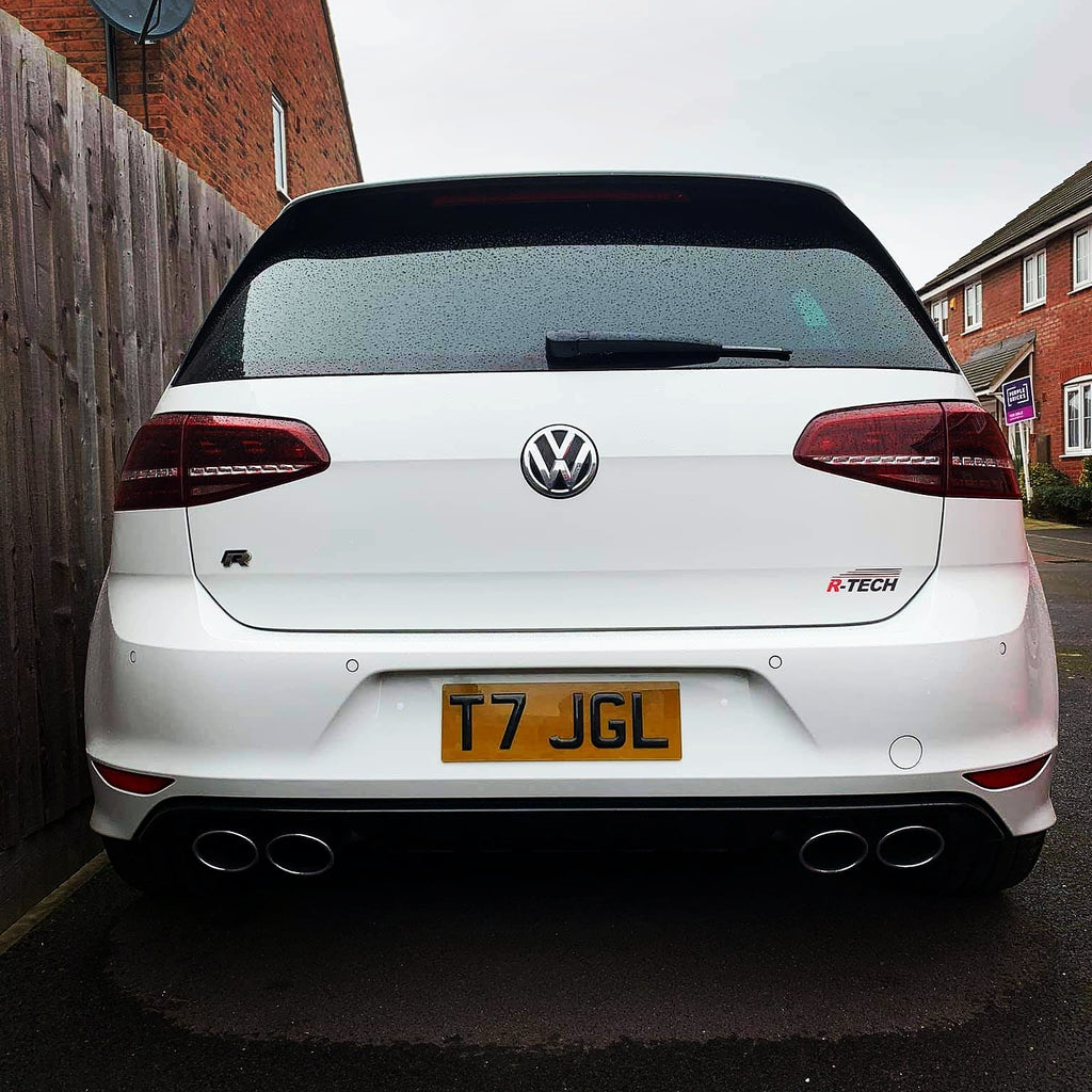 MK7 Golf R with short tinted gel plates