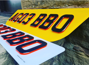 Range Rover Neon gel 4D Plates available
