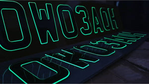 Glow in the Dark 3D gel plates