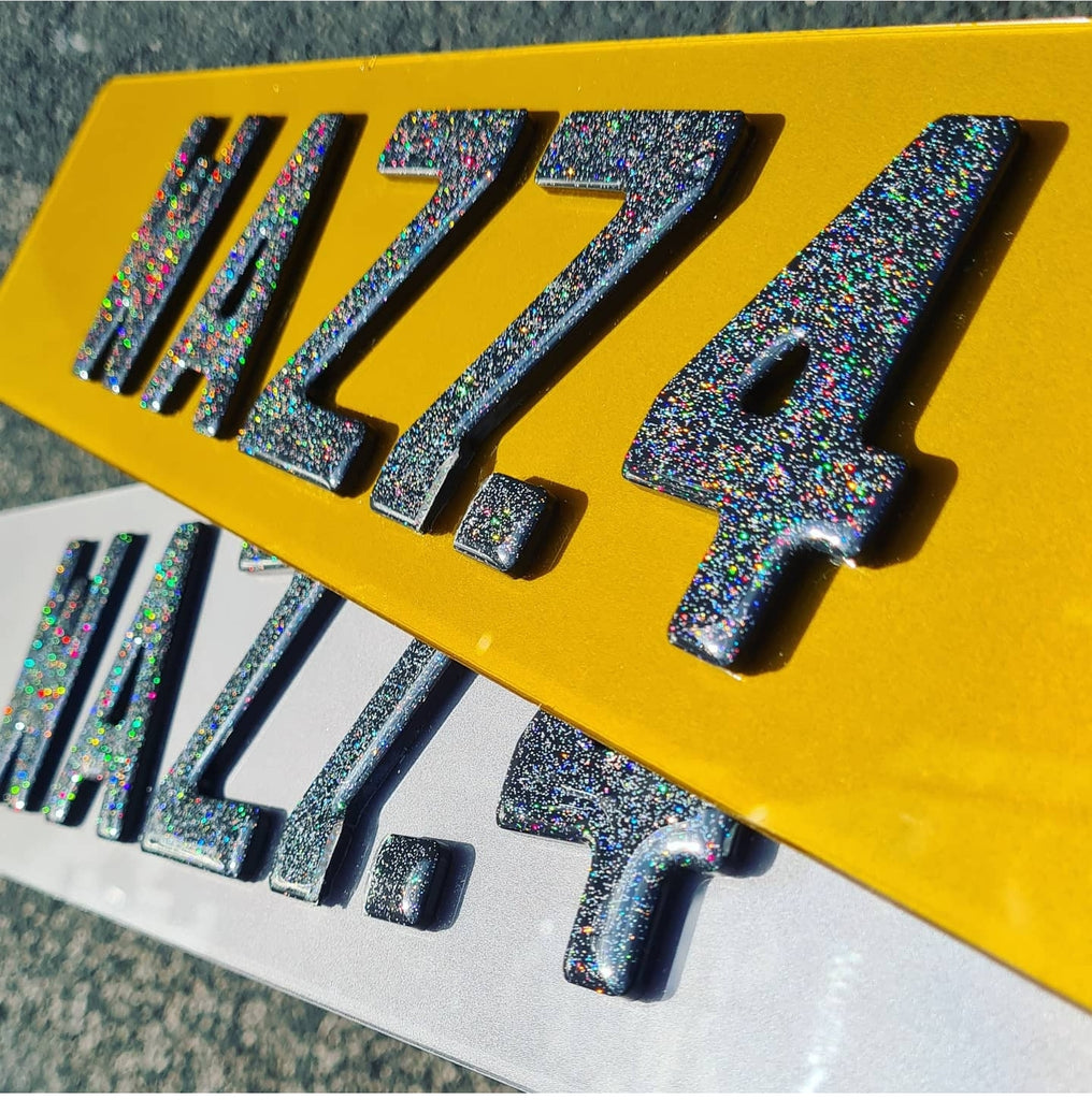 Glitter 4D plates - perfect for the summer