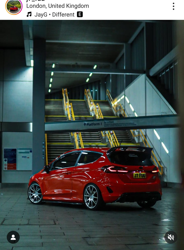 Ford Fiesta ST with some short 3D gel plates