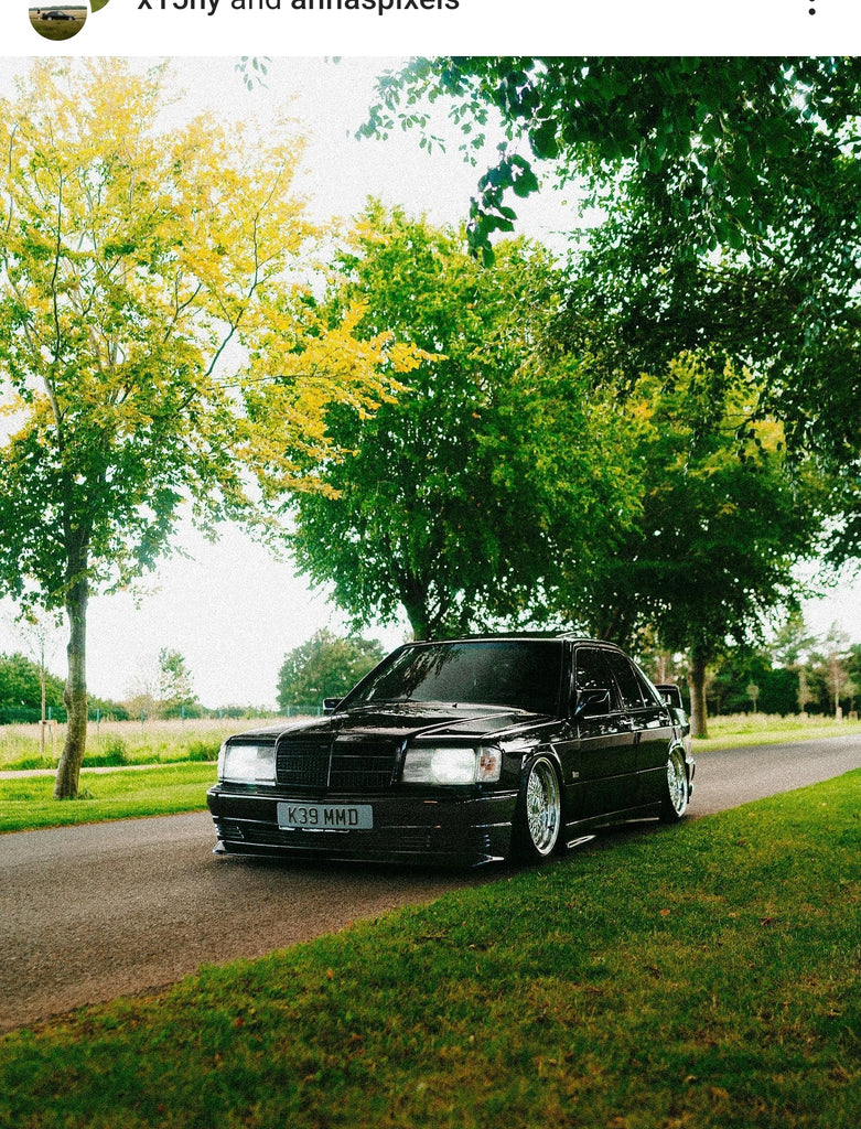 Mercedes 190e with some tinted 3D gel plates