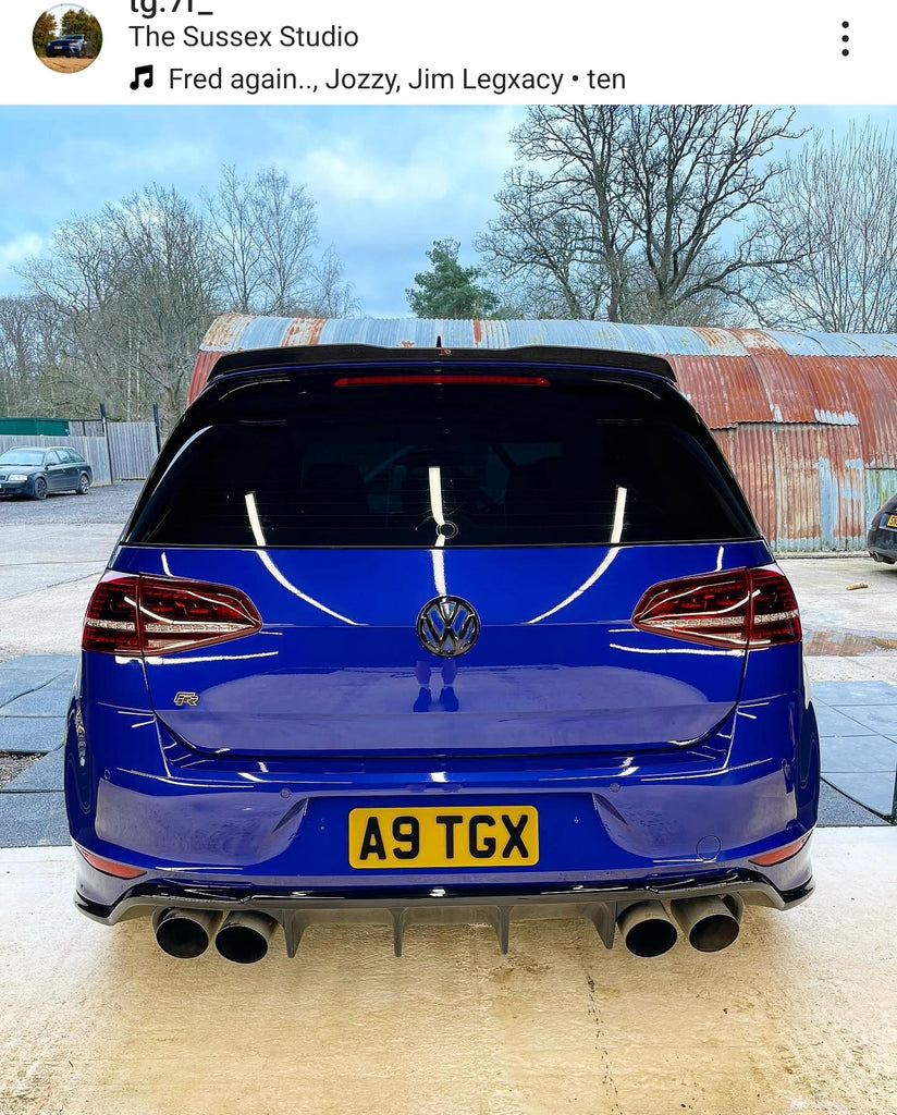 MK7 VW Golf R with some short 4D plates