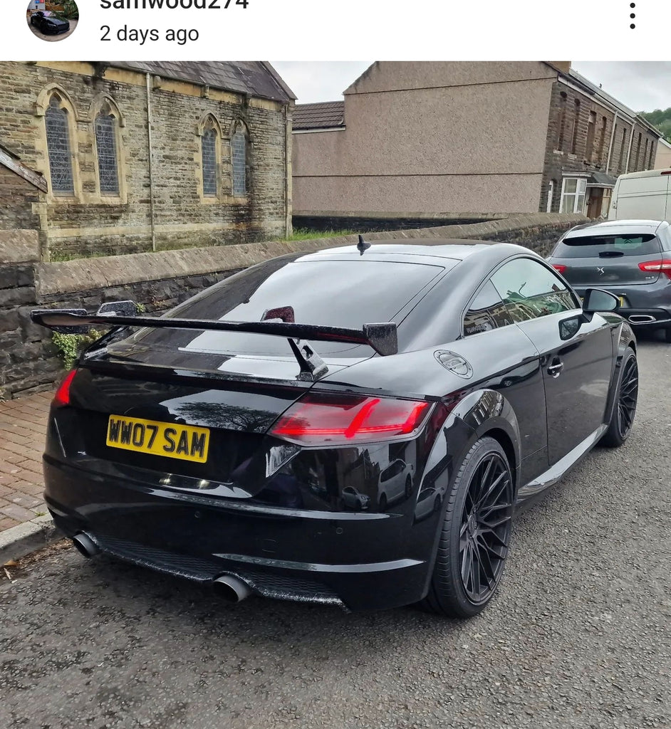 Audi TT MK3 with some short 4D plates