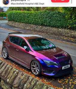 Purple Seat Cupra with some 4D gel plates