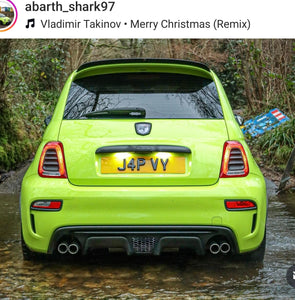 Fiat Abarth 595 with some legal 4D gel plates