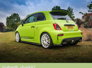 Fiat Abarth 595 with some legal 3D gel plates