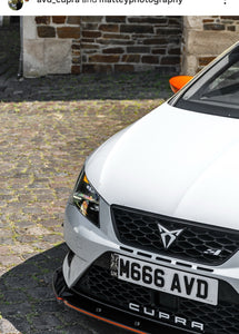 Seat Cupra with some legal 4D number plates