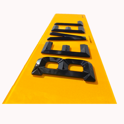 4D Bevelled Retro - Road Legal Number Plates