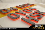 6MM 4D NEON WITH BLACK ACRYLIC PLATES